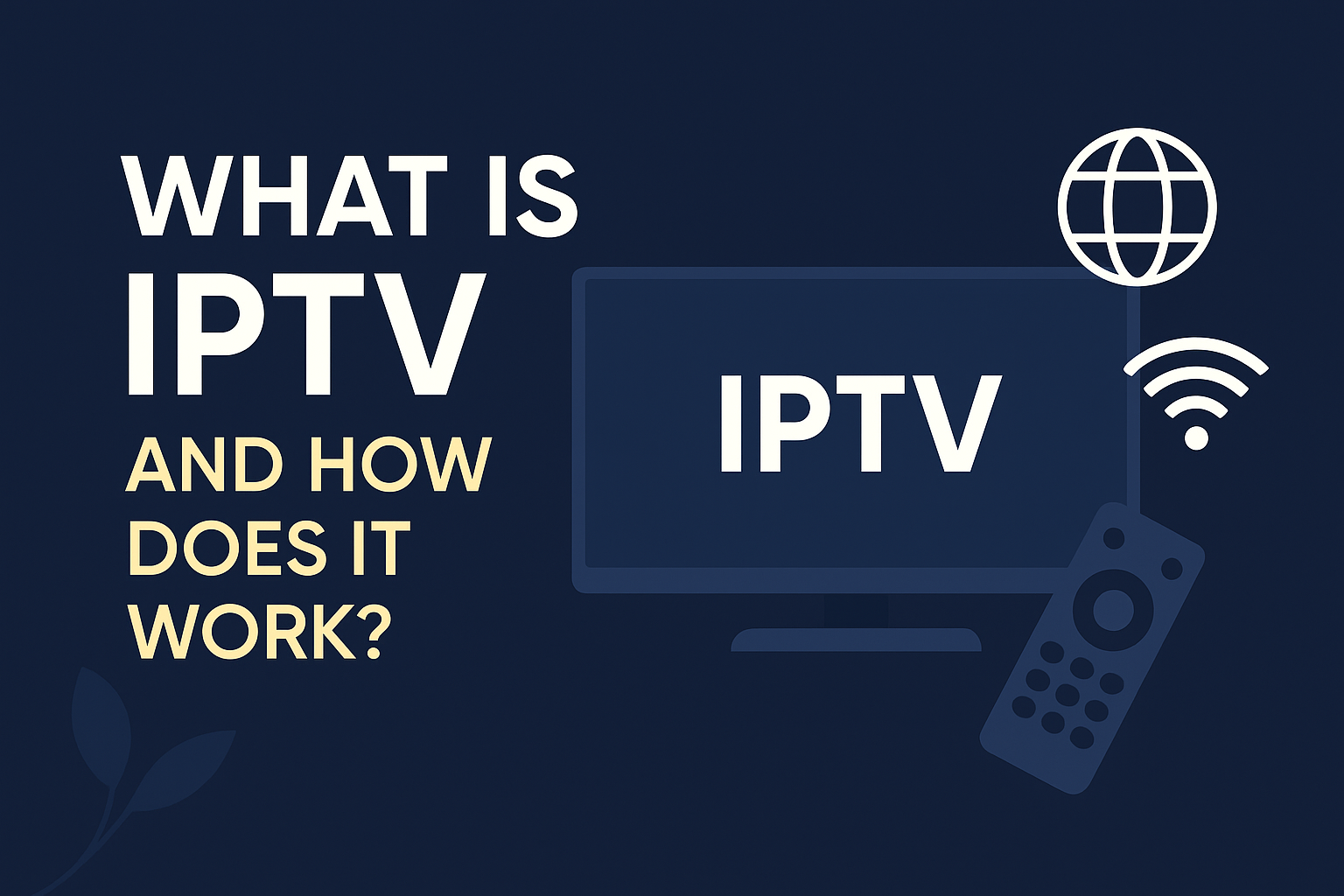 What is IPTV and how does it work – featured header image