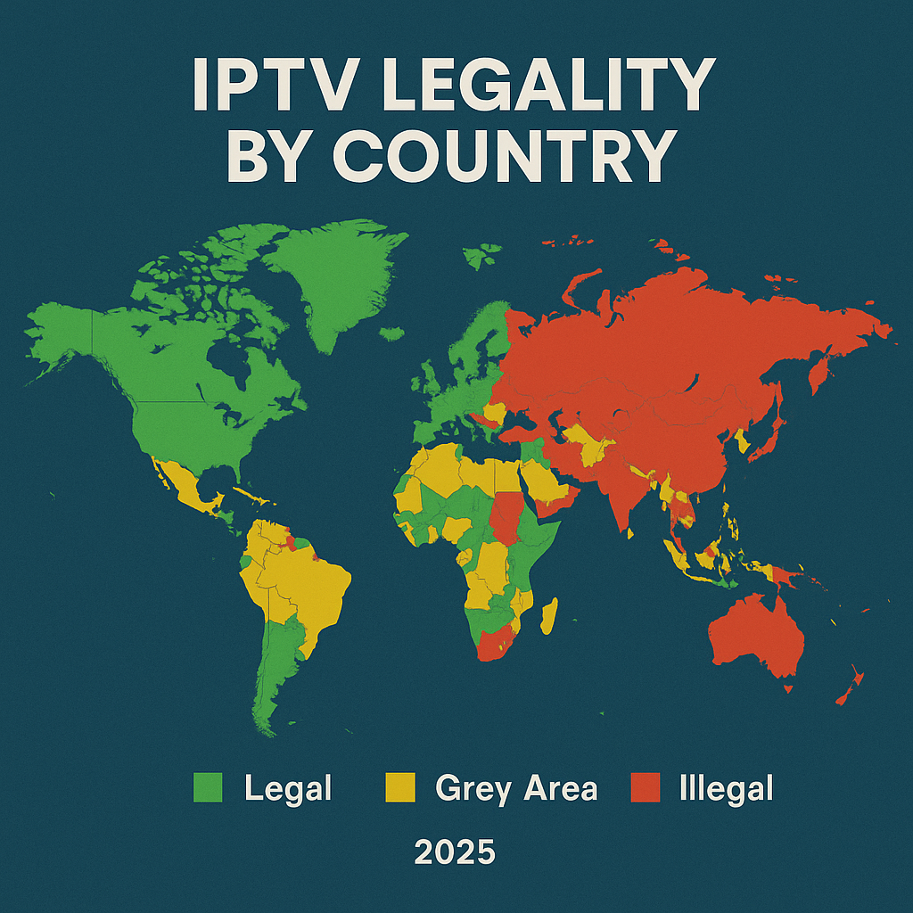 IPTV legality by country in 2025