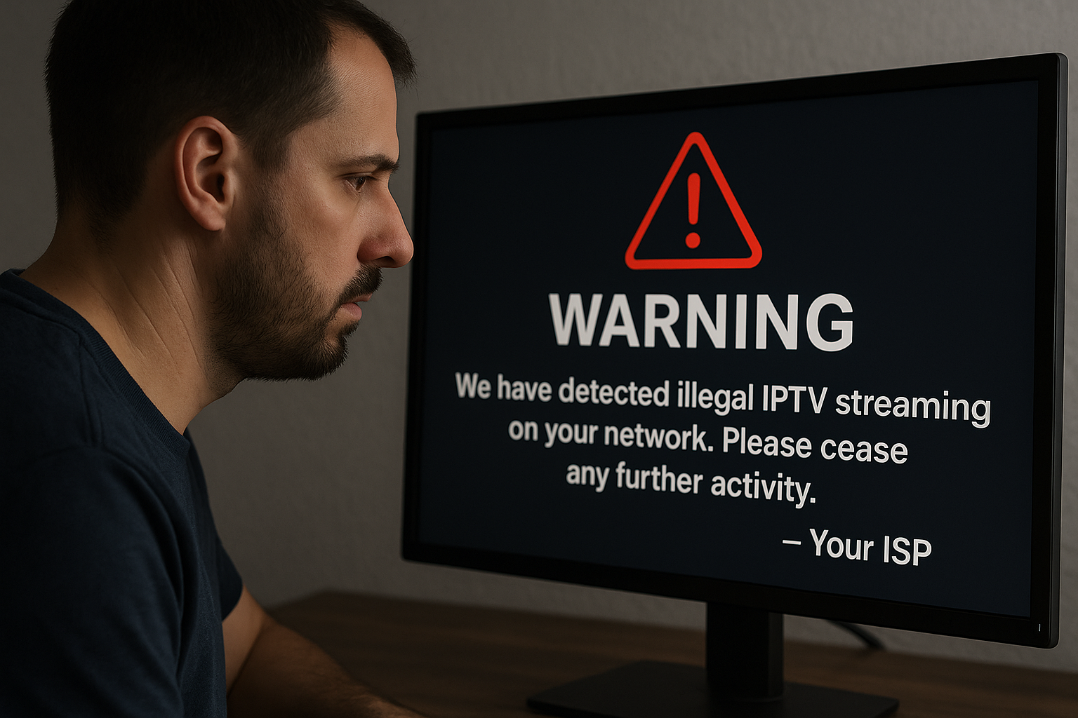 UK ISP warning for illegal IPTV usage