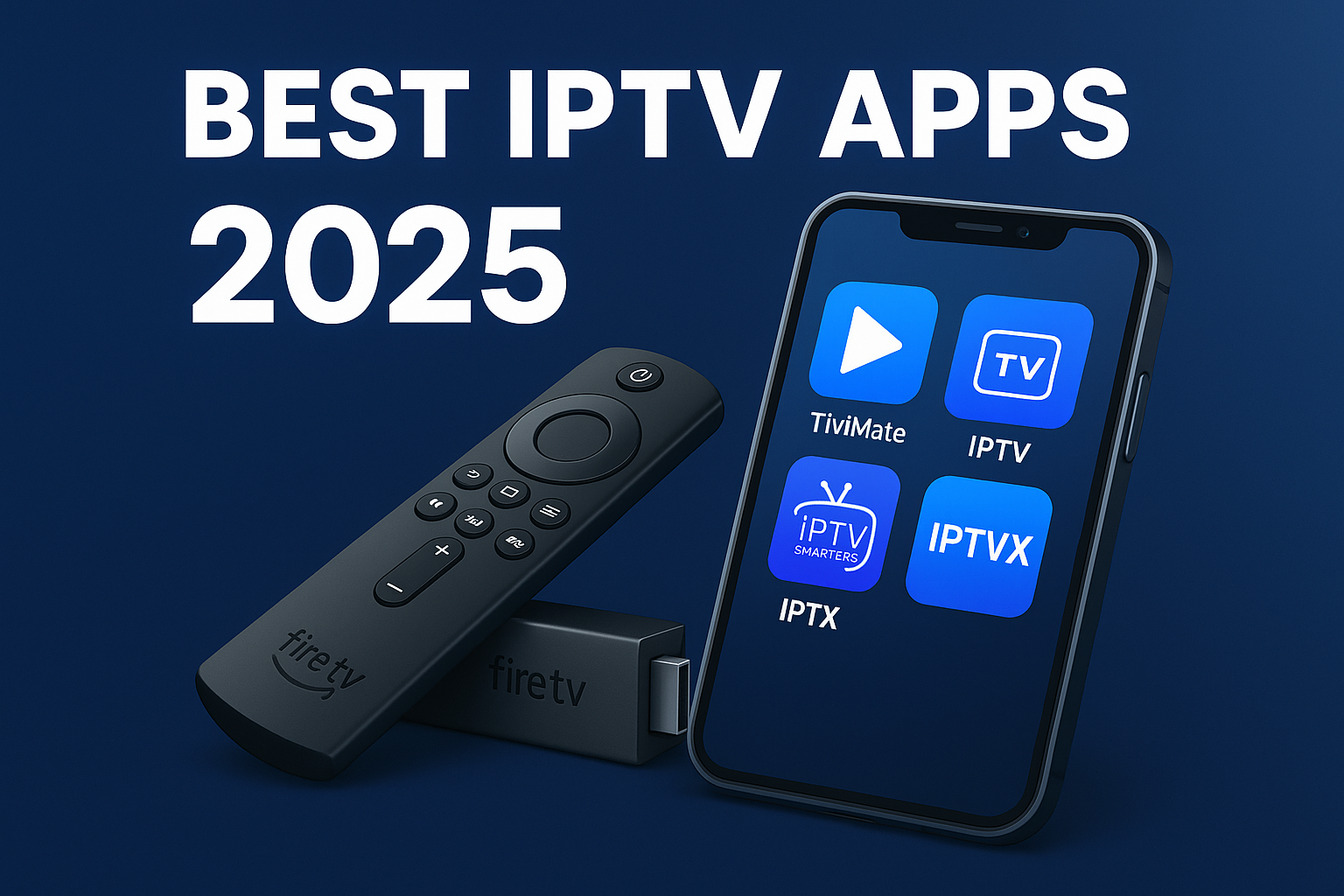 Top IPTV apps for 2025 including TiviMate and IPTV Smarters Pro