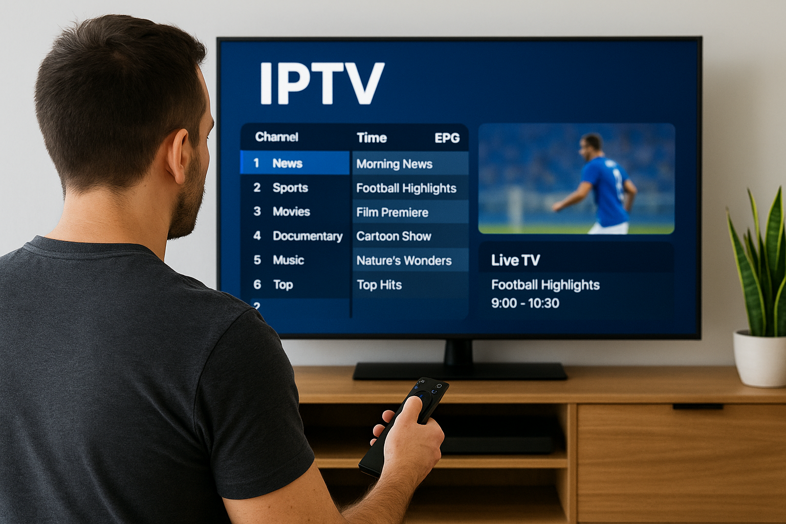 User-friendly IPTV interface on Android TV